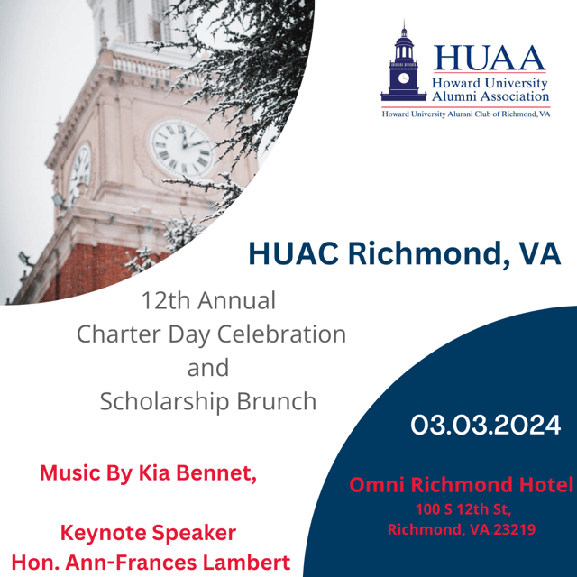 HUAC Of Richmond Charter Day Fundraiser | Howard University Alumni ...